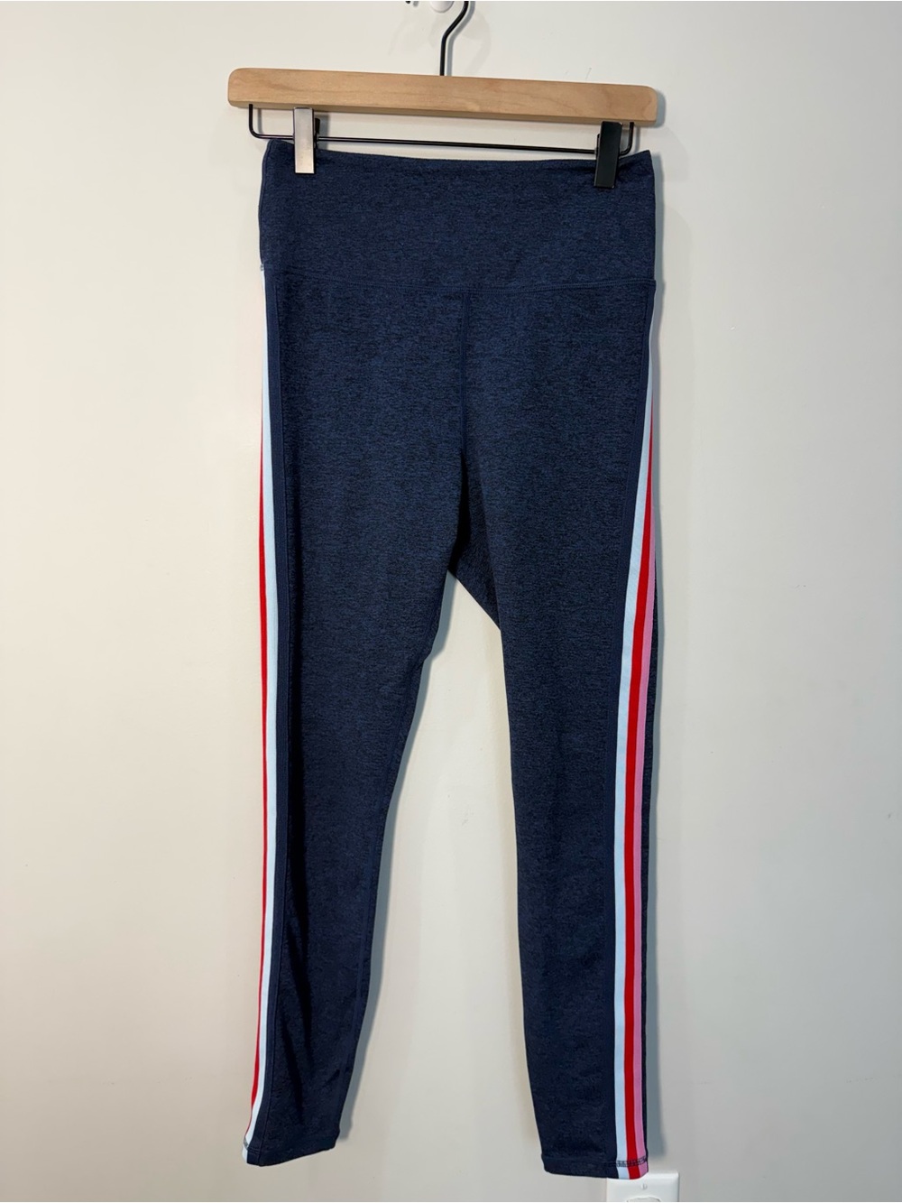 Spiritual Gangster High Waist Side Stripe Leggings Navy Medium